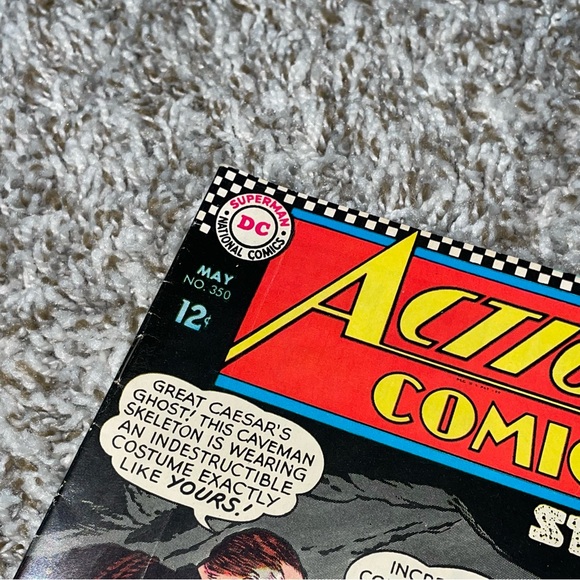 VINTAGE 1967 ACTION COMICS DC Comics Stone-Age Superman Silver Age Comic #350 - Picture 2 of 10